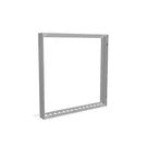 100x100cm - ścienna rama S100T podświetlenie krawędziowe LED, profil srebrny