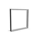 100x100cm - ścienna rama S100T podświetlenie krawędziowe LED, profil czarny