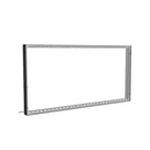 200x100cm - ścienna rama S100T podświetlenie krawędziowe LED, profil czarny