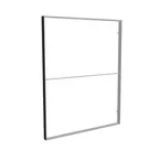 200x250cm - ścienna rama S100D, profil czarny