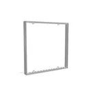 100x100cm - ścienna rama S100D podświetlenie krawędziowe LED, profil srebrny
