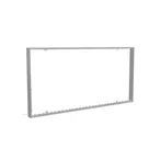 200x100cm - ścienna rama S100D podświetlenie krawędziowe LED, profil srebrny