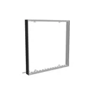 100x100cm - ścienna rama S100D podświetlenie krawędziowe LED, profil czarny