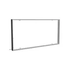 200x100cm - ścienna rama S100D podświetlenie krawędziowe LED, profil czarny