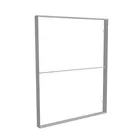 200x250cm - ścienna rama S150D, profil srebrny