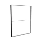 200x250cm - ścienna rama S150D, profil czarny