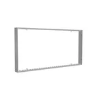 200x100cm - ścienna rama S150D podświetlenie krawędziowe LED, profil srebrny