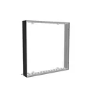 100x100cm - ścienna rama S150D podświetlenie krawędziowe LED, profil czarny