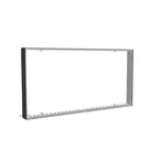 200x100cm - ścienna rama S150D podświetlenie krawędziowe LED, profil czarny