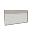 200x100cm - ścienna rama S100T podświetlenie tylne LED RGBW, profil srebrny