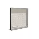 100x100cm - ścienna rama S100T podświetlenie tylne LED RGBW, profil czarny