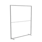 200x250cm - stojąca rama S50D, stopy standard, profil srebrny