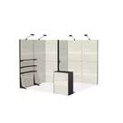 3x3m - stoisko Modularico MQ50 układ L-00233MQ50
