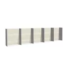 2x1m - stoisko Modularico Easy 50 układ 5 stoisk szeregowych