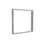 100x100cm - ścienna rama S150D podświetlenie krawędziowe LED, profil srebrny