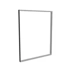 200x250cm - ścienna rama S100T, profil czarny