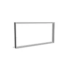 200x100cm - ścienna rama S100T podświetlenie krawędziowe LED, profil czarny