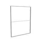 200x250cm - ścienna rama S100D, profil srebrny