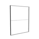 200x250cm - ścienna rama S100D, profil czarny