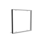100x100cm - ścienna rama S100D podświetlenie krawędziowe LED, profil czarny