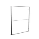 200x250cm - ścienna rama S100D podświetlenie krawędziowe LED, profil czarny