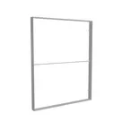 200x250cm - ścienna rama S150D, profil srebrny