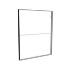 200x250cm - ścienna rama S150D, profil czarny