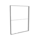 200x250cm - ścienna rama S150D podświetlenie krawędziowe LED, profil srebrny