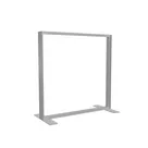 100x100cm - stojąca rama S100D, stopy standard, profil srebrny
