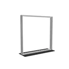 100x100cm - stojąca rama S100D, podświetlenie krawędziowe LED, stopa Mono HPL, profil srebrny
