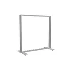 100x100cm - stojąca rama S100D, podświetlenie krawędziowe LED, stopa na kółkach, profil srebrny