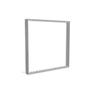 100x100cm - stojąca rama S100D, podświetlenie krawędziowe LED, profil srebrny