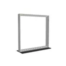 100x100cm - stojąca rama S100T, podświetlenie krawędziowe LED, stopa Mono HPL, profil srebrny