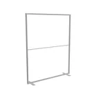 200x250cm - stojąca rama S50D, stopy standard, profil srebrny