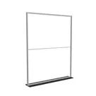 200x250cm - stojąca rama S50D, stopa Mono HPL, profil srebrny
