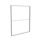 200x250cm - stojąca rama S100D, profil srebrny