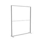 200x250cm - stojąca rama S100D, stopy standard, profil srebrny