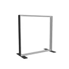 100x100cm - stojąca rama S100D, stopy standard, profil czarny