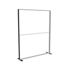 200x250cm - stojąca rama S100D, stopy standard, profil czarny