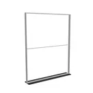 200x250cm - stojąca rama S100D, stopa Mono HPL, profil srebrny