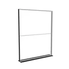 200x250cm - stojąca rama S100D, stopa Mono HPL, profil czarny
