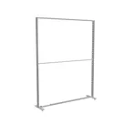200x250cm - stojąca rama S100D, podświetlenie krawędziowe LED, stopa na kółkach, profil srebrny