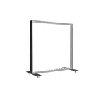 100x100cm - stojąca rama S100D, podświetlenie krawędziowe LED, stopa na kółkach, profil czarny