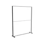 200x250cm - stojąca rama S100D, podświetlenie krawędziowe LED, stopa na kółkach, profil czarny