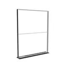 200x250cm - stojąca rama S100D, podświetlenie krawędziowe LED, stopa Mono HPL, profil czarny