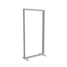 100x200cm - stojąca rama S100T, stopy standard, profil srebrny