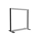 100x100cm - stojąca rama S100T, stopy standard, profil czarny