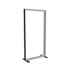 100x200cm - stojąca rama S100T, stopy standard, profil czarny