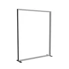 200x250cm - stojąca rama S100T, stopy standard, profil czarny
