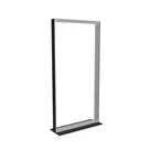 100x200cm - stojąca rama S100T, stopa Mono HPL, profil czarny